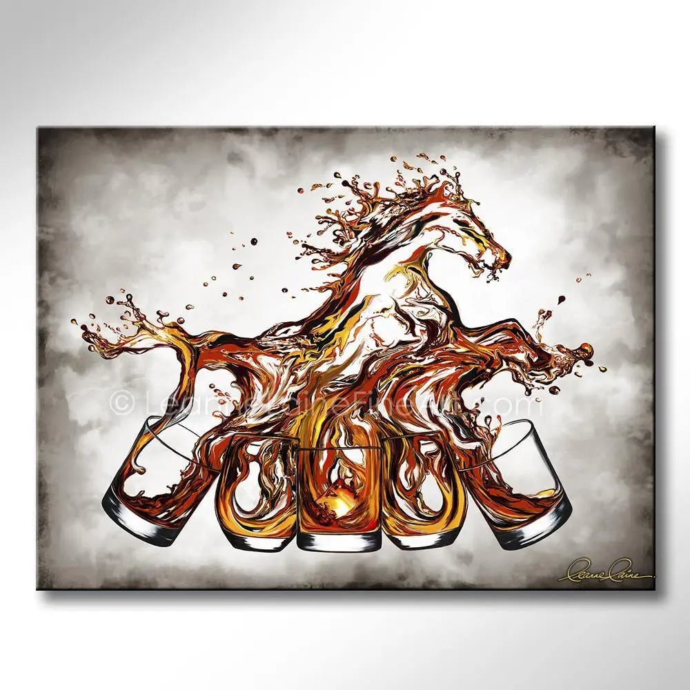 Taste of Victory | Horse in Whiskey Art Leanne Laine Fine Art
