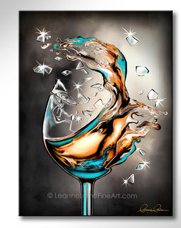 Sweet Taste of Freedom wine art from Leanne Laine Fine Art