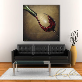 By the Glass wine art from Leanne Laine Fine Art