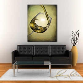 Just Chilled wine art from Leanne Laine Fine Art